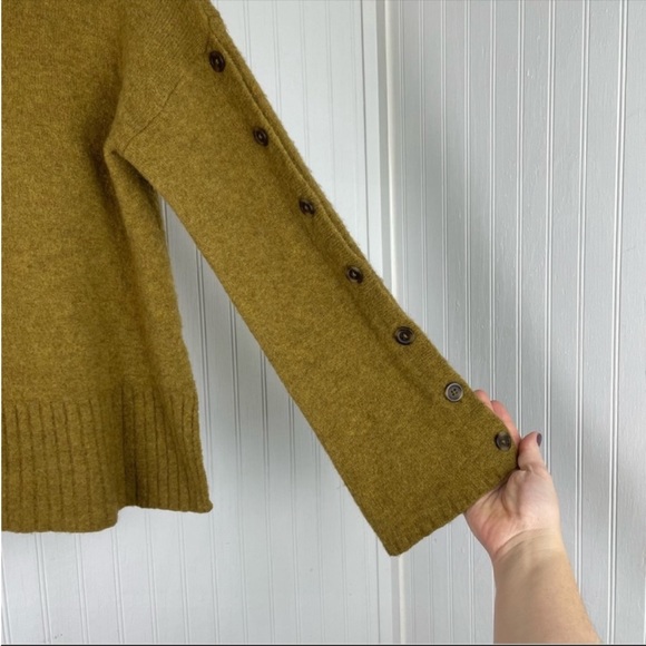 {SOLD} MADEWELL Button Sleeve Pullover Sweater Small - Picture 5 of 6